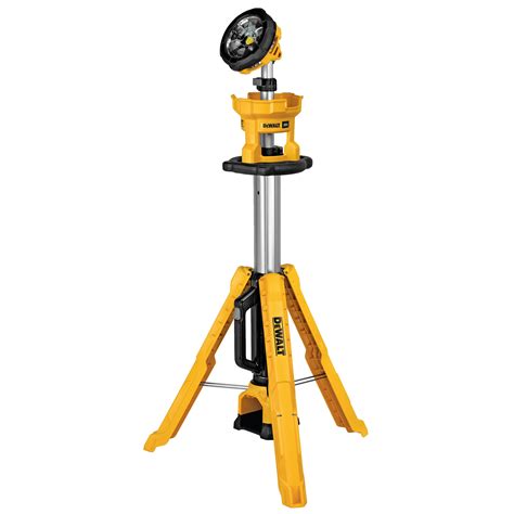 For screen reader problems with this website, please call 1-800-430-3376 or text 38698 (standard carrier rates apply to texts). The DEWALT 20-Volt MAX Cordless Tripod Light illuminates your workspace in the toughest jobsite conditions. It's built for incredible durability in use, storage or transport. Eliminate the hazardous heat. 